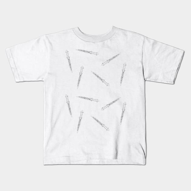 Daggers Kids T-Shirt by rainilyahead